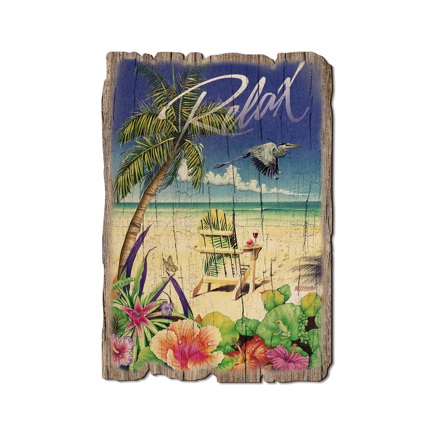 Mazzotta's Palm Chair - Rustic Edge Postcards & Magnets Rustic Edge Postcard (5pk // $2.80ea)