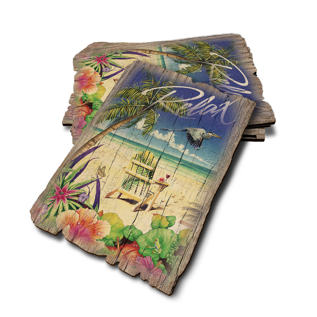 Mazzotta's Palm Chair - Weathered Edge Rustic Edge Postcard (5pk // $2.80ea)