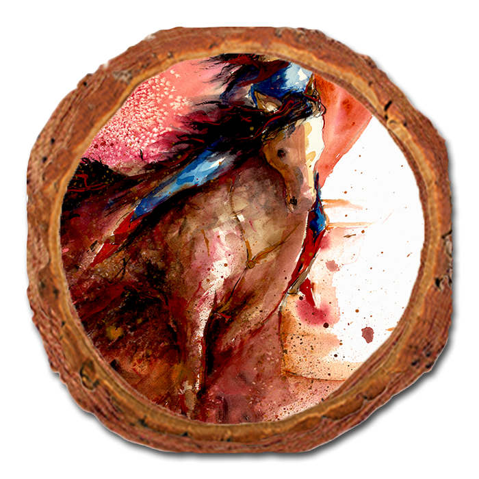 Coaster: Live Edge - Neal's Barrel Rider (Pack of 5)