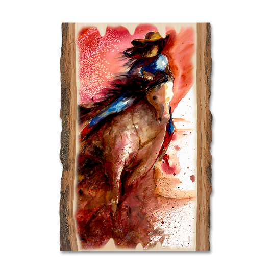 Greeting Card: Live Edge - Neal's Barrel Rider