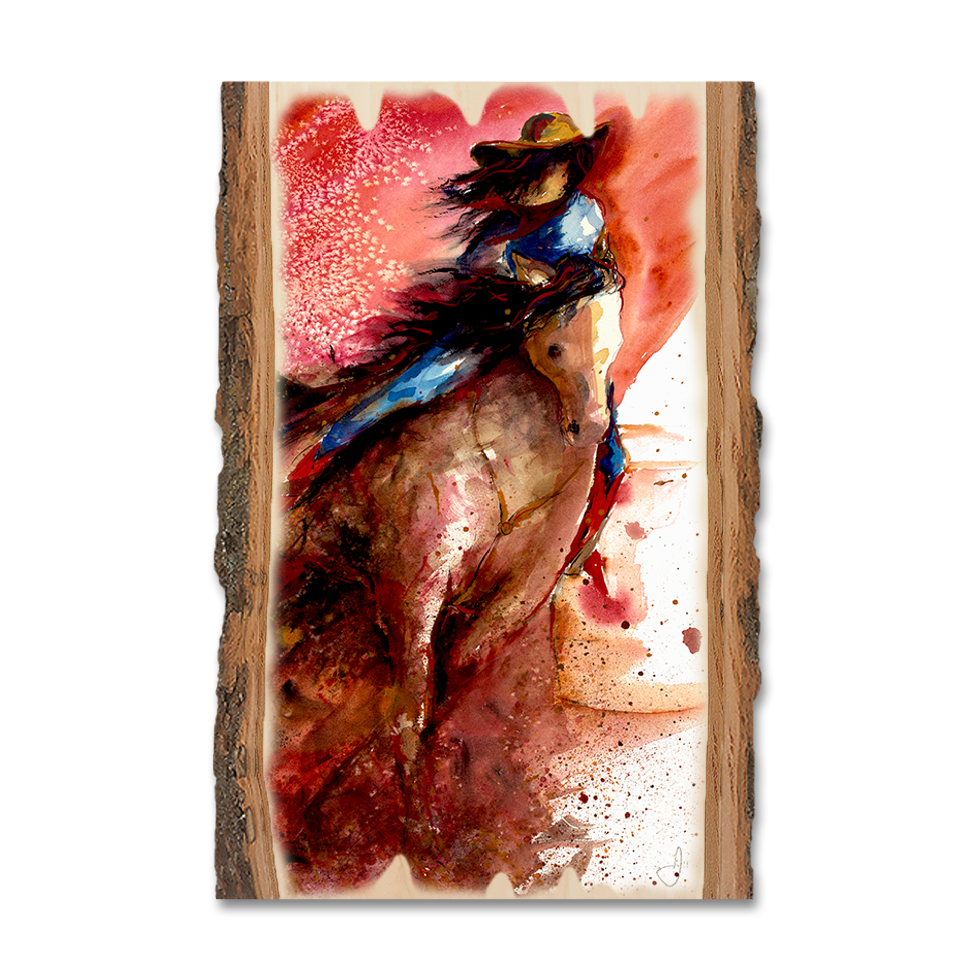Magnet: Live Edge - Neal's Barrel Rider