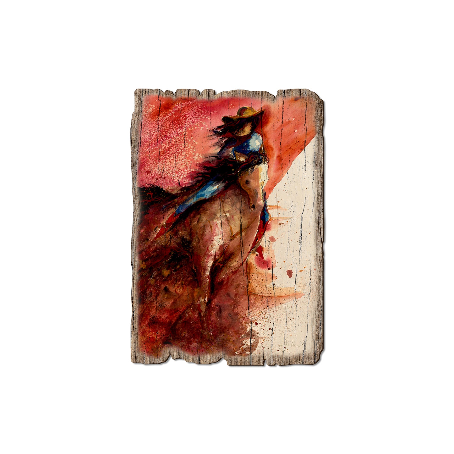 Neal's Barrel Rider - Rustic Edge Postcards & Magnets Rustic Edge Magnet (5pk // $2.80ea)