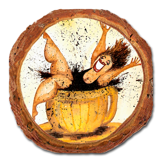 Coaster: Live Edge - Neal's Caffeine Queen