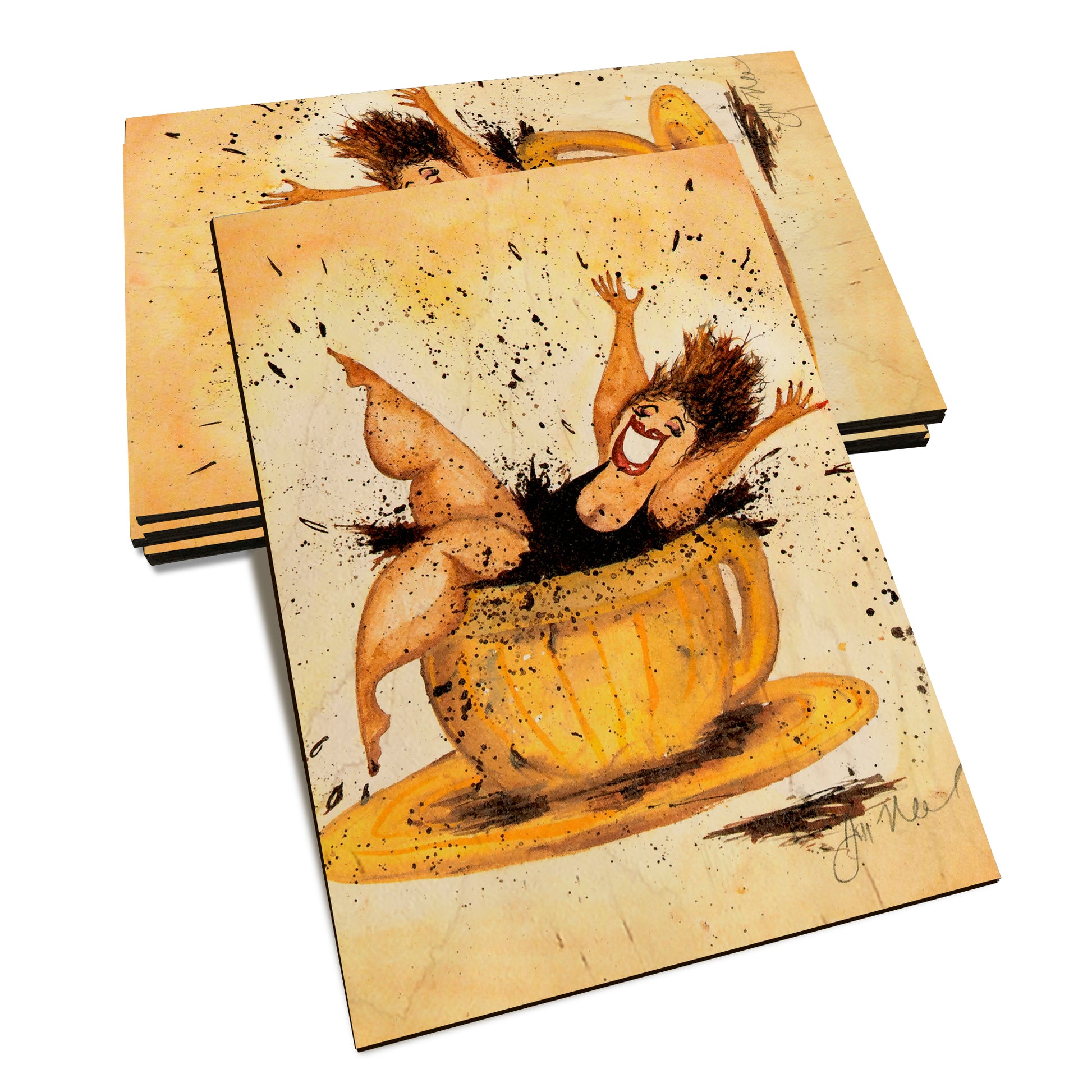 Neal's Caffeine Queen - Classic Edge Classic Edge Postcard (5pk // $2.80ea)