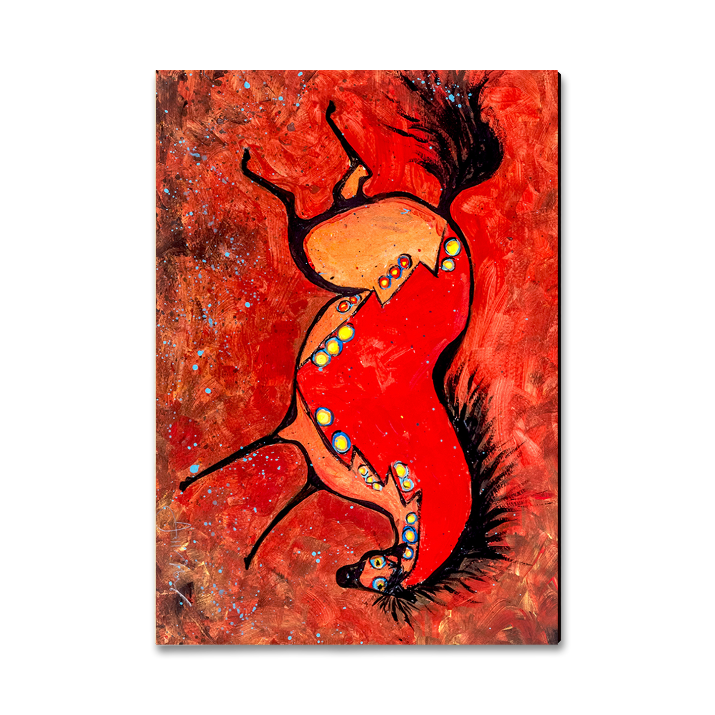 Greeting Card: Classic Edge - Neal's Phat Red