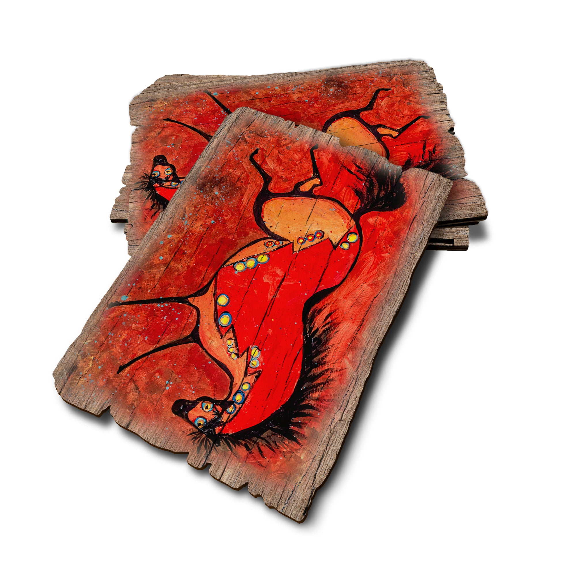 Neal's Phat Red - Weathered Edge Rustic Edge Postcard (5pk // $2.80ea)