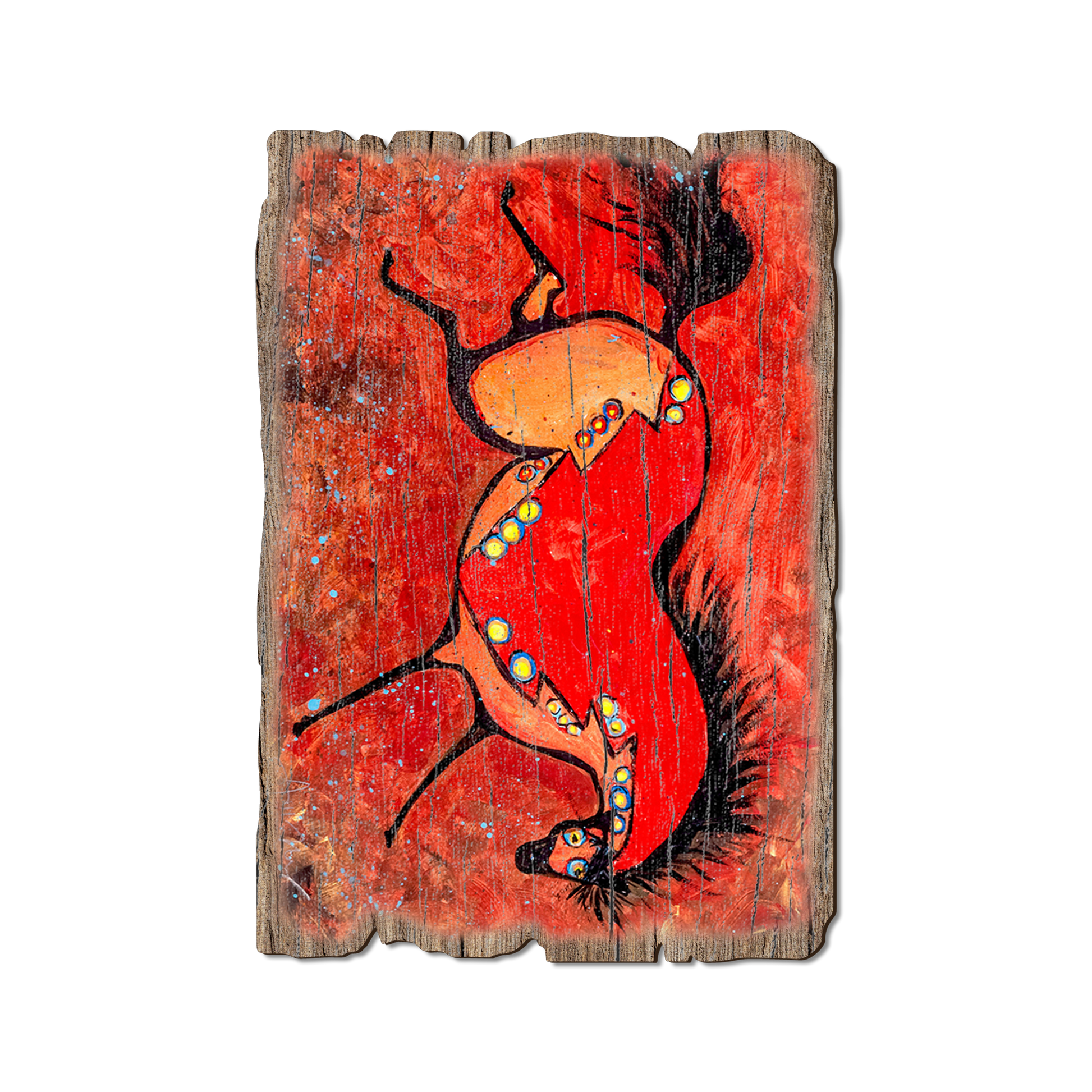 Postcard: Weathered Edge - Neal's Phat Red