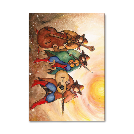 Greeting Card: Classic Edge - Neal's Red Boot Trio