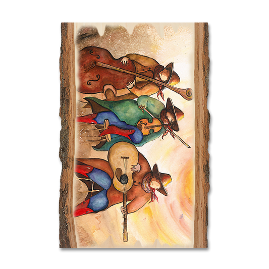 Greeting Card: Live Edge - Neal's Red Boot Trio