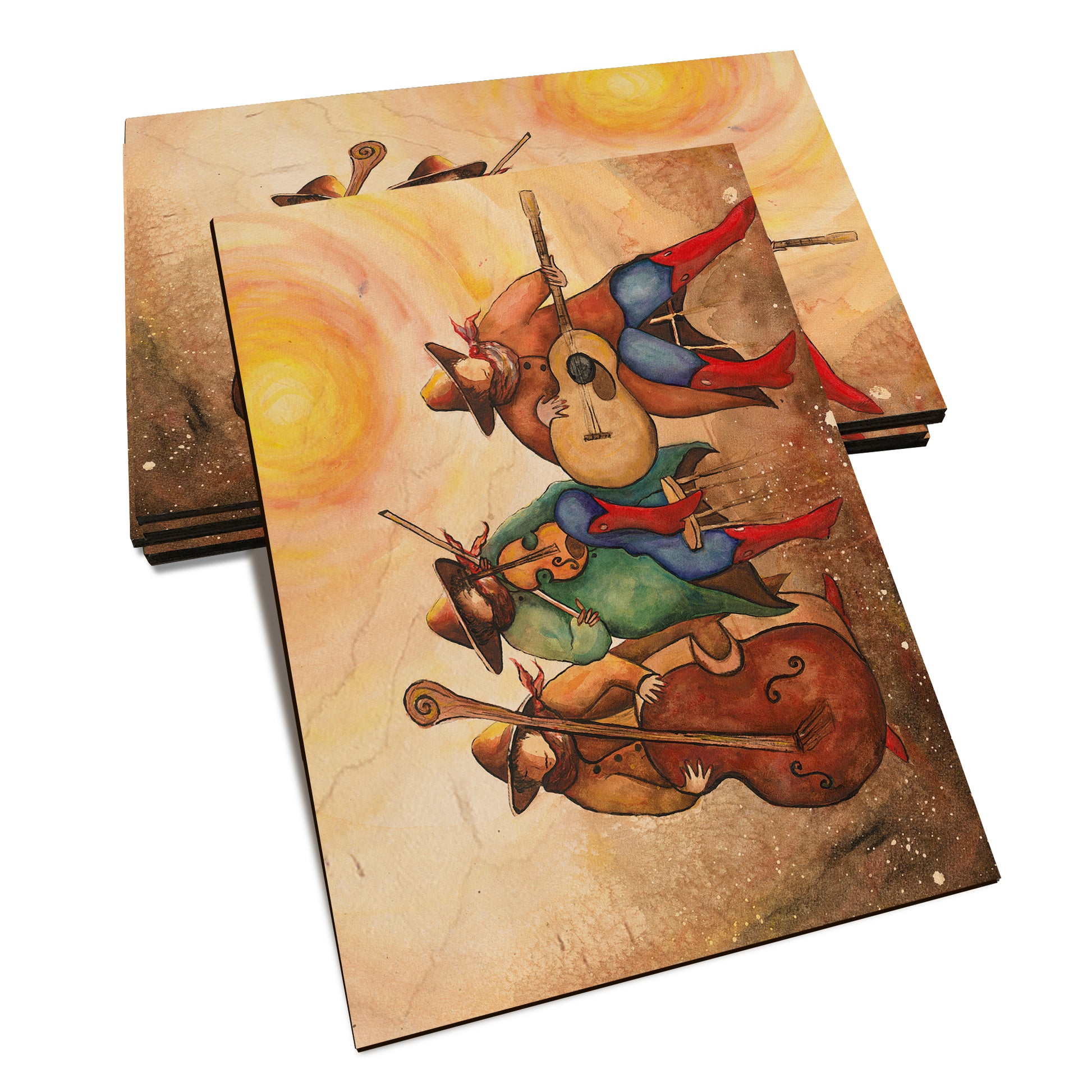 Neal's Red Boot Trio - Classic Edge Classic Edge Postcard (5pk // $2.80ea)