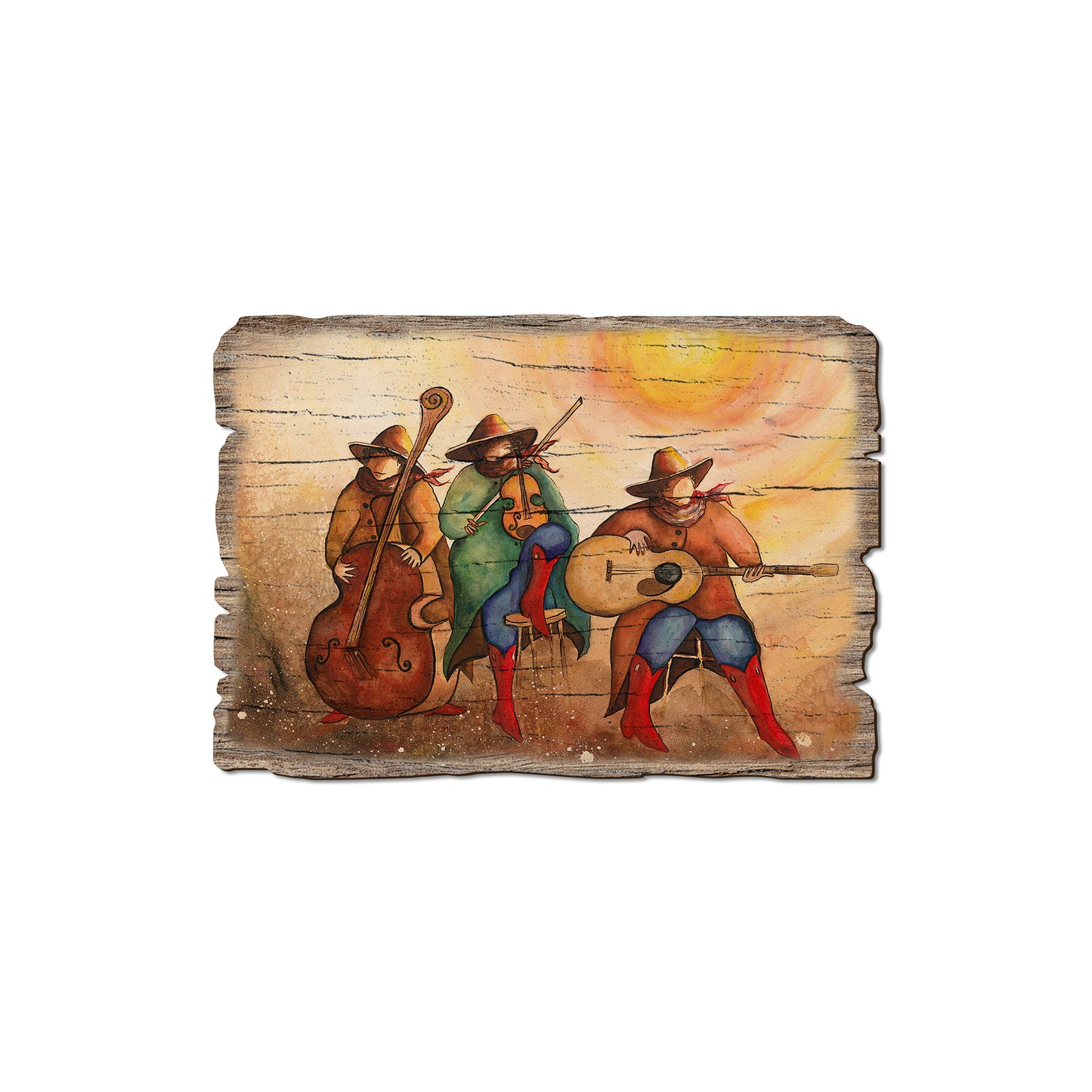 Neal's Red Boot Trio - Rustic Edge Postcards & Magnets Rustic Edge Magnet (5pk // $2.80ea)