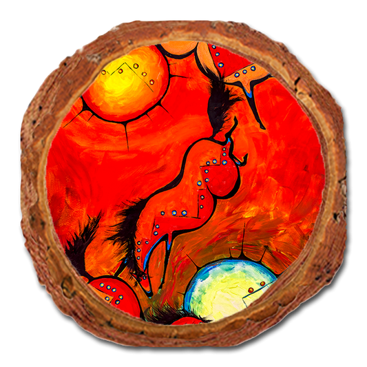 Coaster: Live Edge - Neal's Red Horses (Pack of 5)