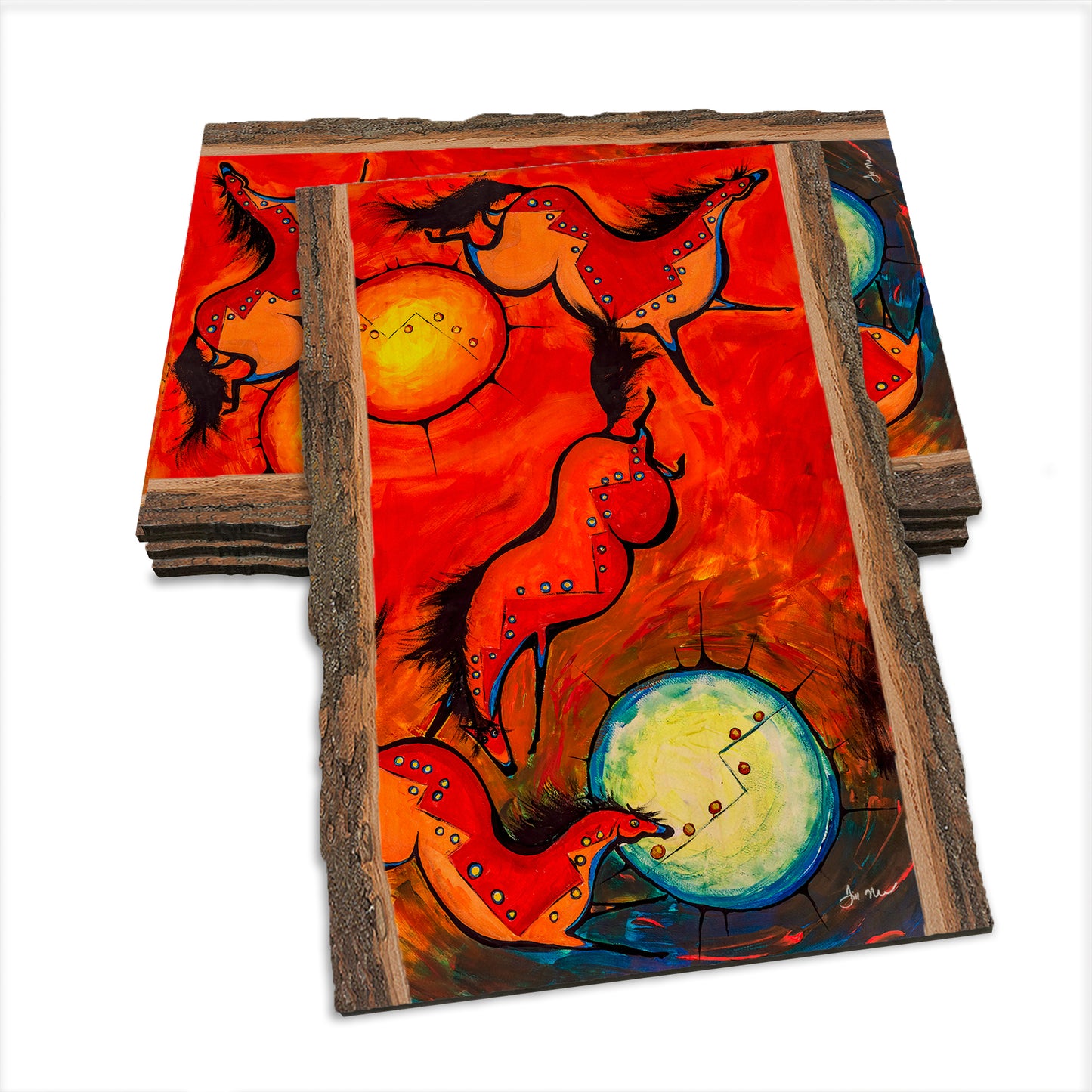 Neal's Red Horses - Live Edge Live Edge Postcard (5pk // $2.80ea)