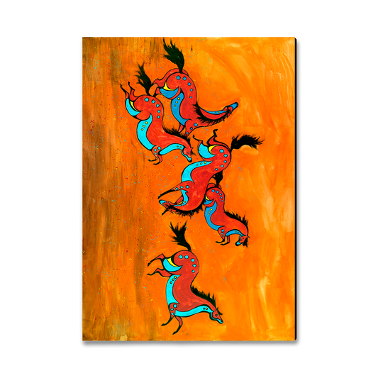 Magnet: Classic Edge - Neal's Sun Moon Horses