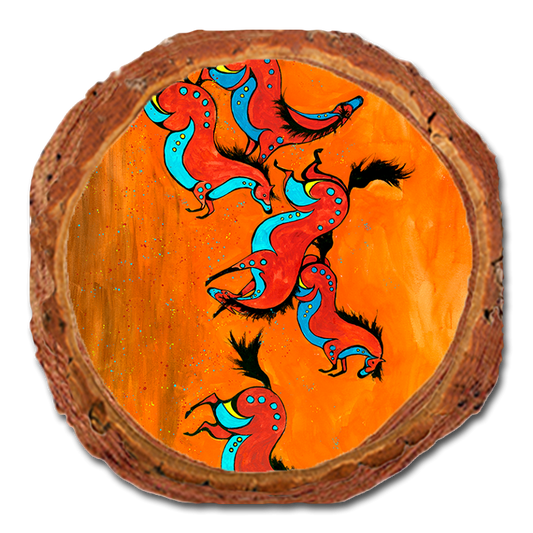 Coaster: Live Edge - Neal's Sun Moon Horses (Pack of 5)