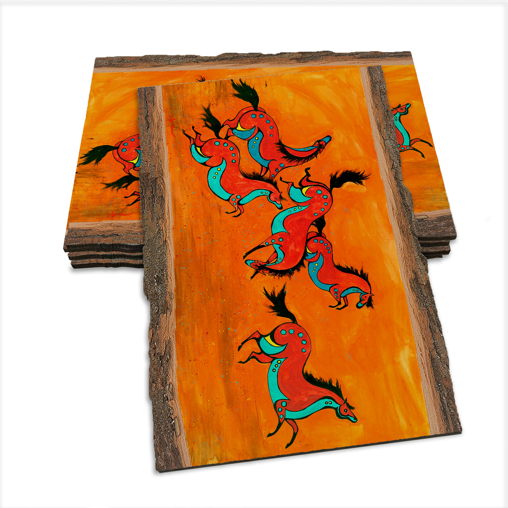 Neal's Sun Moon Horses - Live Edge Live Edge Postcard (5pk // $2.80ea)