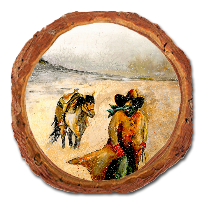 Coaster: Live Edge - Neal's Sojourn