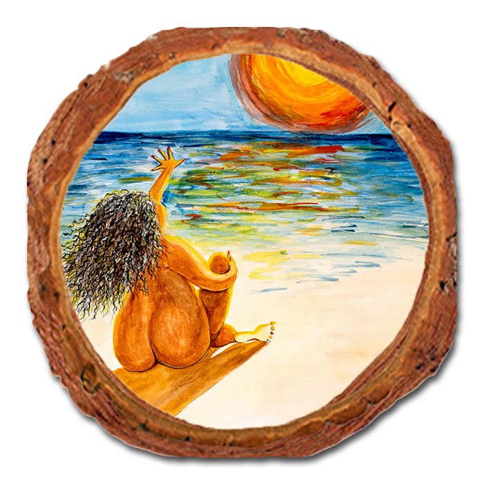 Coaster: Live Edge - Neal's Sol Salute