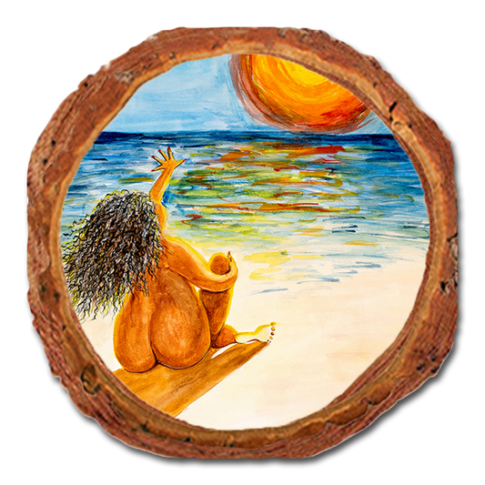 Coaster: Live Edge - Neal's Sol Salute