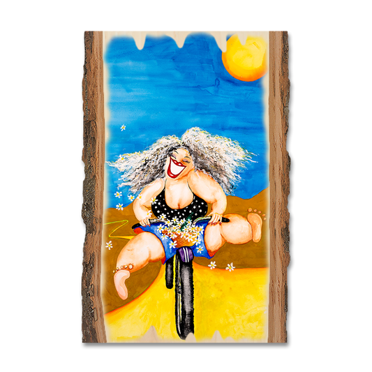 Greeting Card: Live Edge - Neal's The Flowergirl