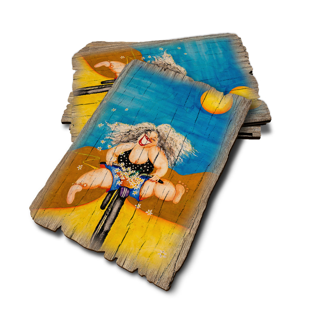 Neal's The Flowergirl - Weathered Edge Rustic Edge Postcard (5pk // $2.80ea)