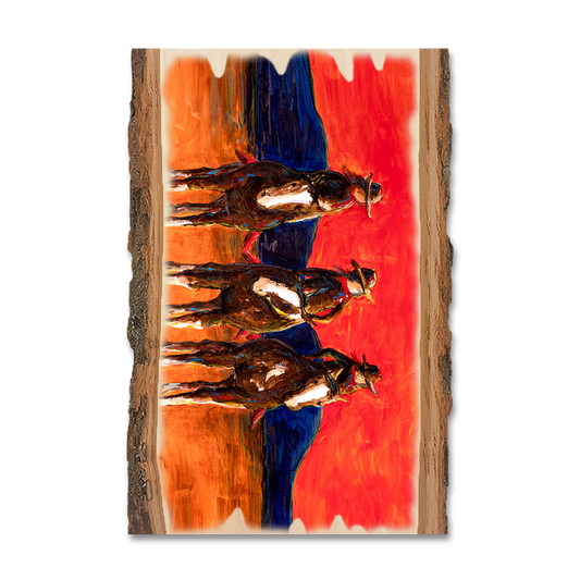 Greeting Card: Live Edge - Neal's Three Horsewomen