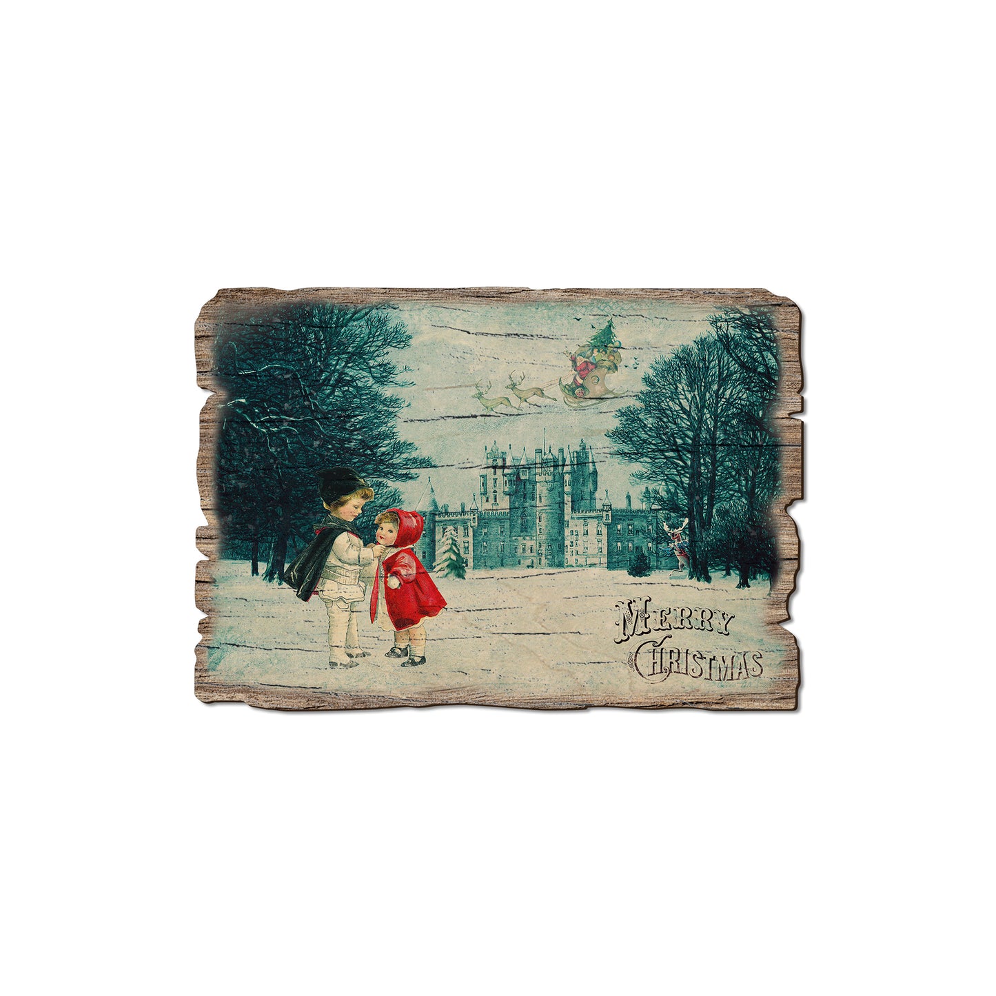 Kids And Castle - Rustic Edge Postcards & Magnets Rustic Edge Magnet (5pk // $2.80ea)