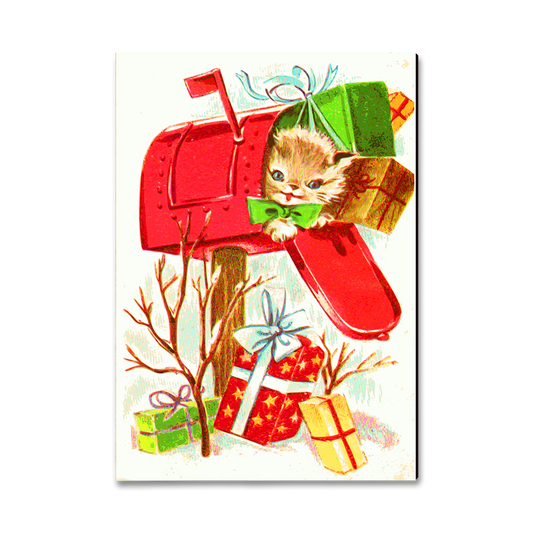 Magnet: Classic Edge - Kitty Present
