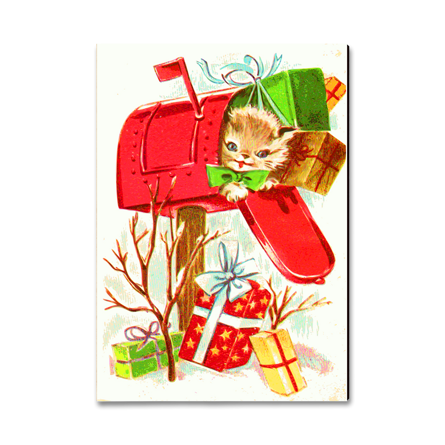 Ornament: Classic Edge - Kitty Present