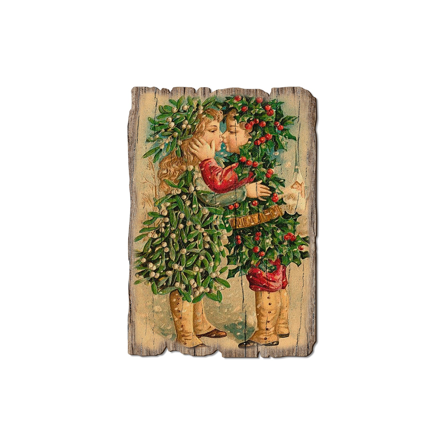 Kissing Kids - Rustic Edge Postcards & Magnets Rustic Edge Magnet (5pk // $2.80ea)