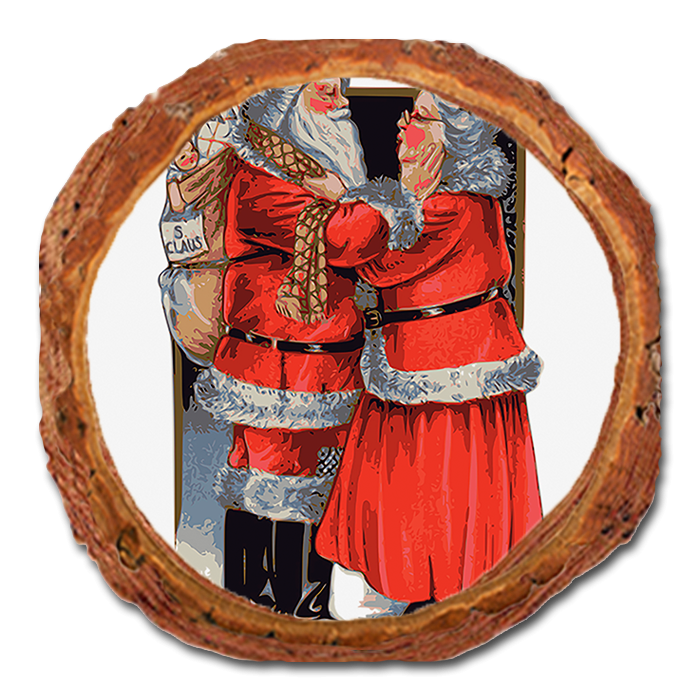 Coaster: Live Edge - Kringle Love (Pack of 5)