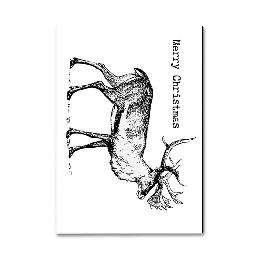 Magnet: Classic Edge - Line Art Reindeer