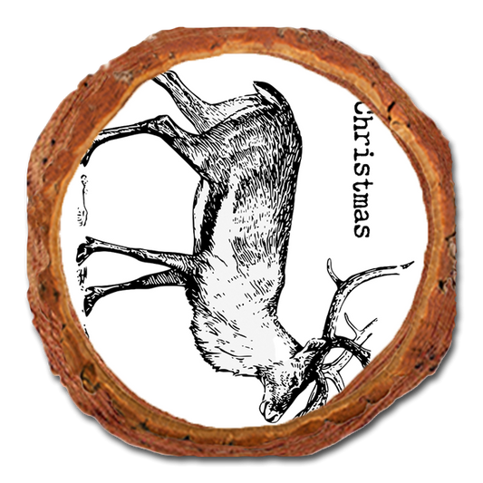 Coaster: Live Edge - Line Art Reindeer (Pack of 5)