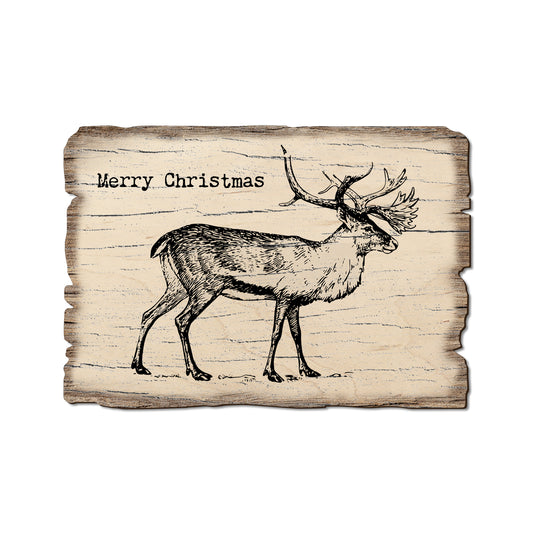 Line Art Reindeer - Rustic Edge Postcards & Magnets Rustic Edge Postcard (5pk // $2.80ea)