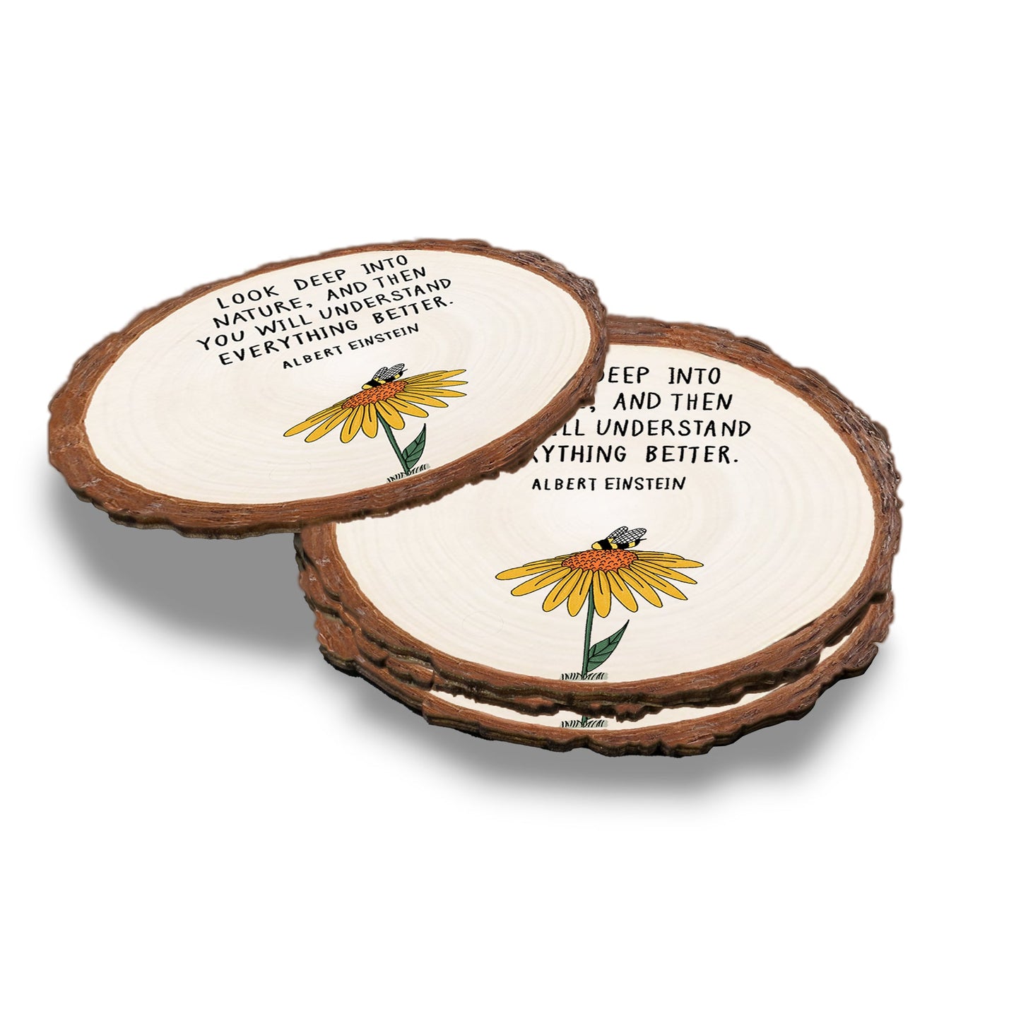 Look Deep - Live Edge Live Edge Coaster (5pk // $2.80ea)