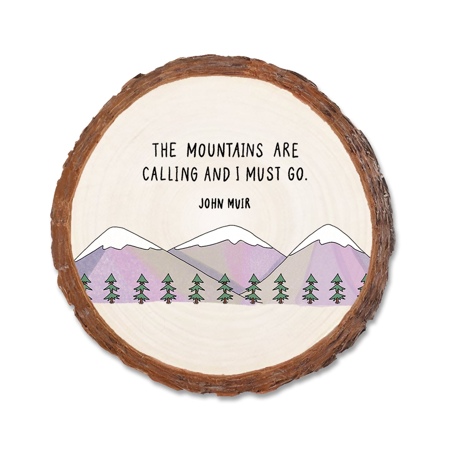Mountains Calling - Live Edge Live Edge Coaster (5pk // $2.80ea)