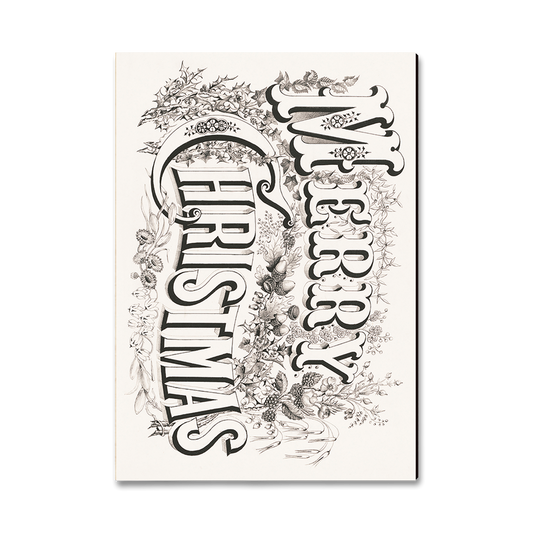 Greeting Card: Classic Edge - Merry Christmas Title (Pack of 5)