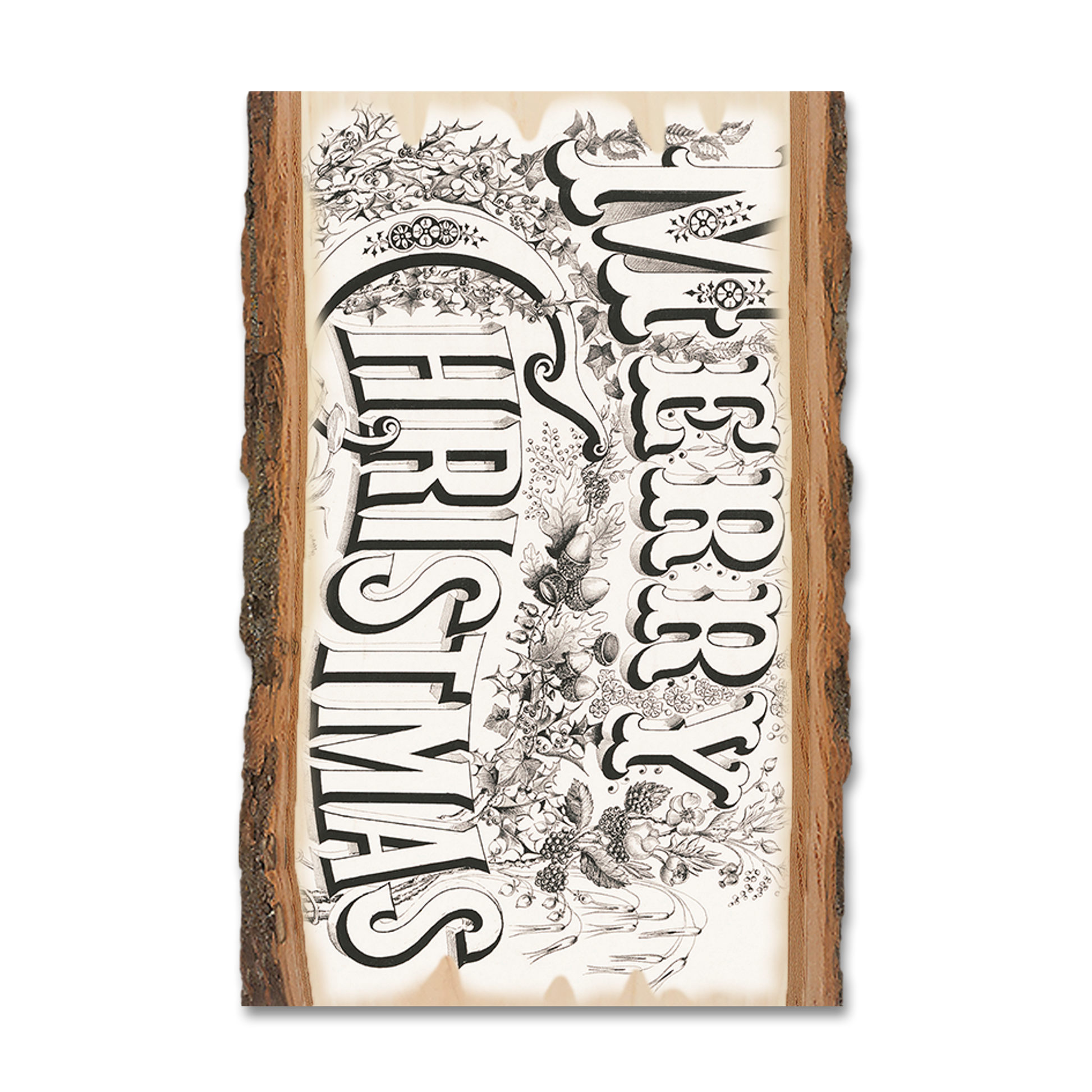 Postcard: Live Edge - Merry Christmas Title