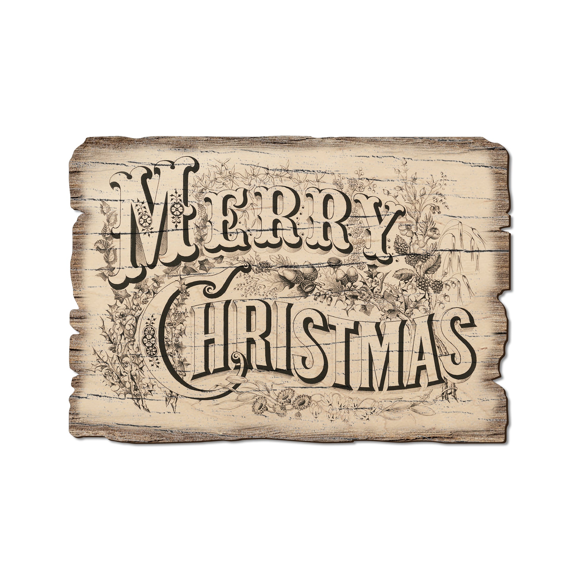 Merry Christmas Title - Rustic Edge Postcards & Magnets Rustic Edge Postcard (5pk // $2.80ea)