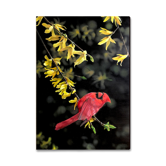 Greeting Card: Classic Edge - Kelso's Spring Fire