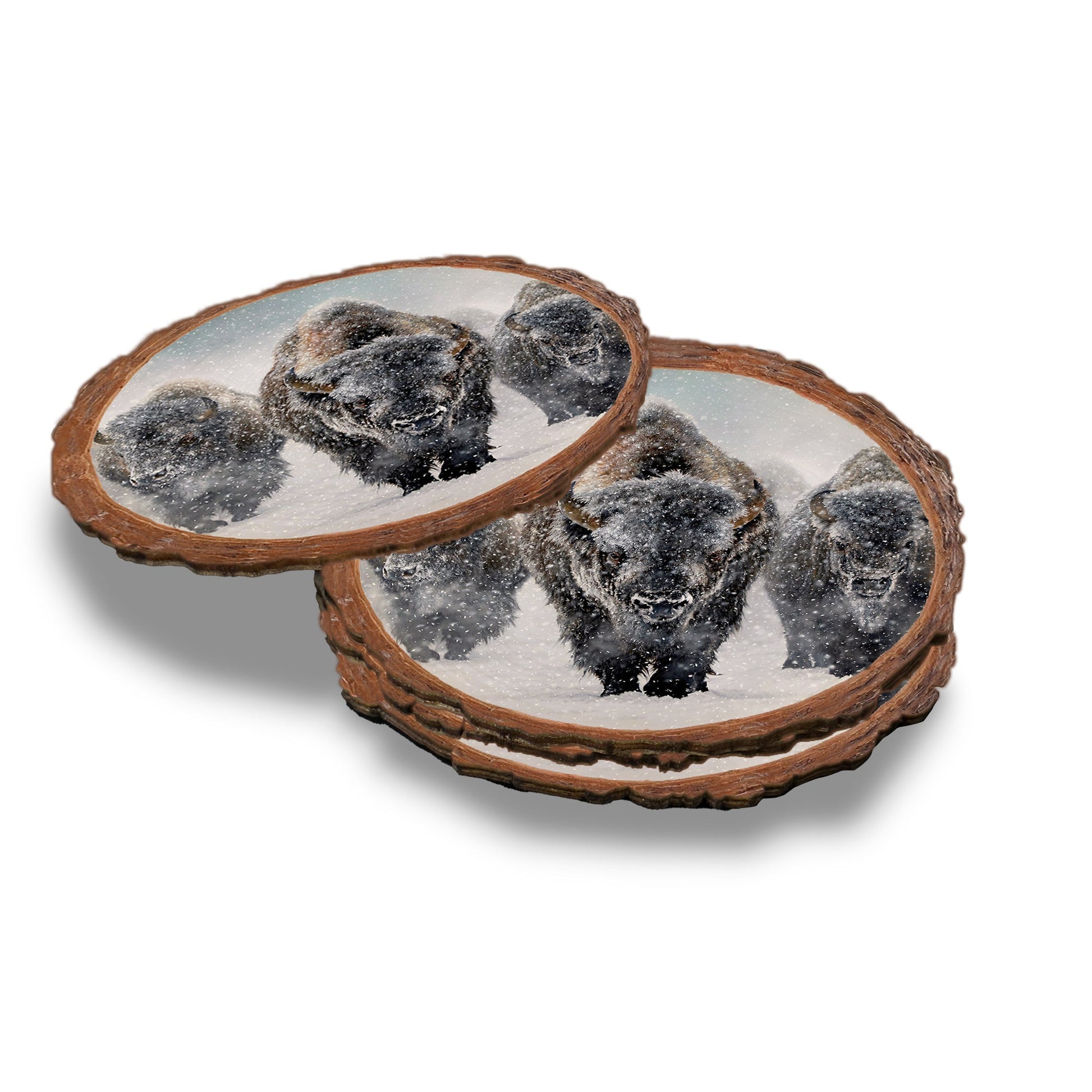 Kelso's The Indomitable - Live Edge Live Edge Coaster (5pk // $2.80ea)