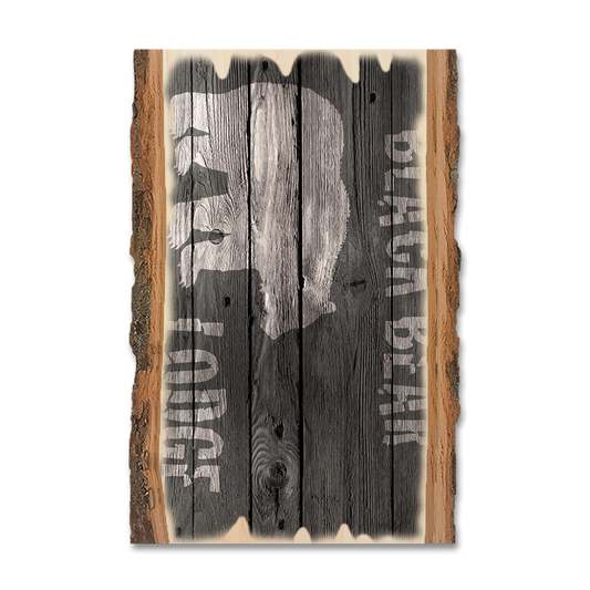 Magnet: Live Edge - Black Bear Lodge