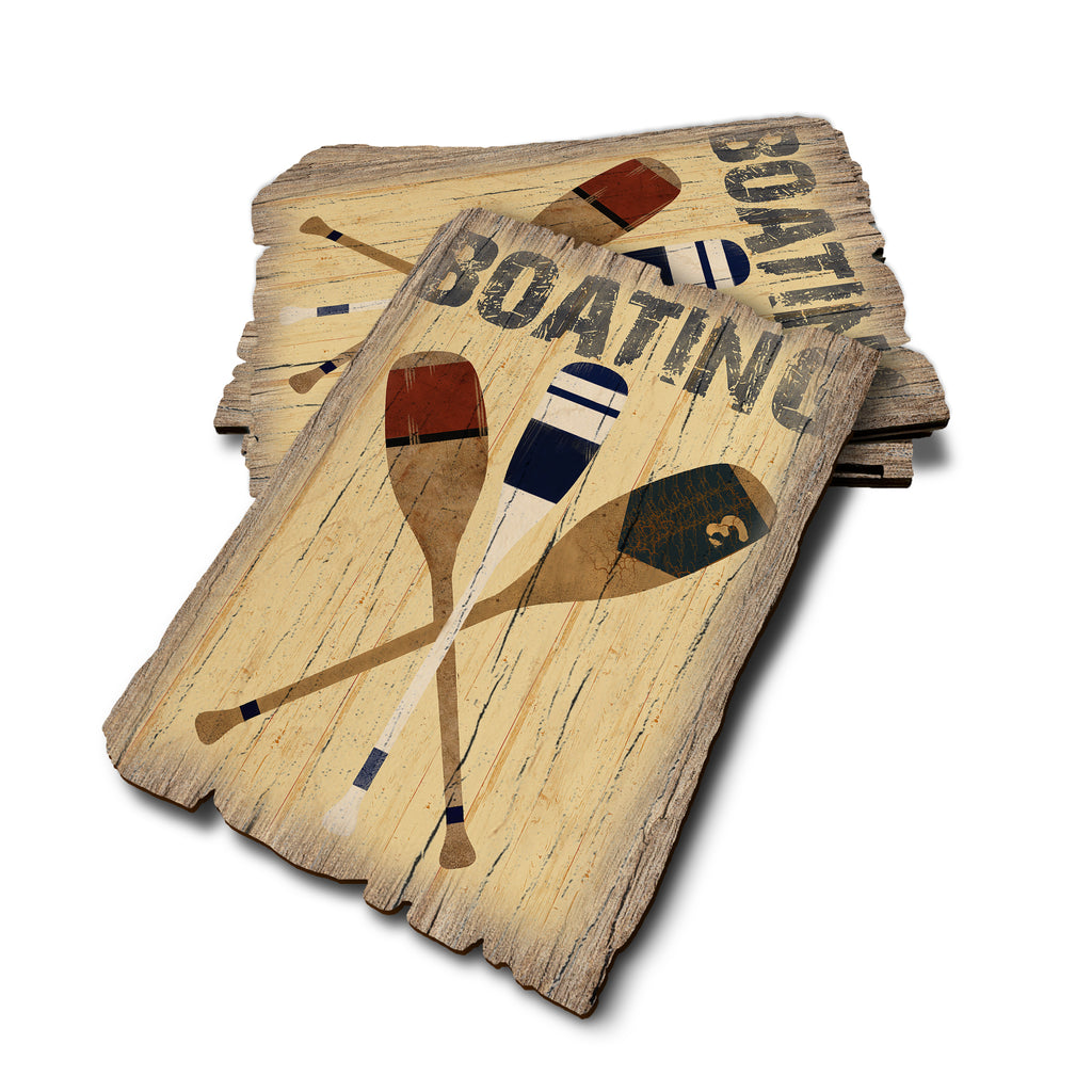 Boating Paddles - Weathered Edge Rustic Edge Postcard (5pk // $2.80ea)