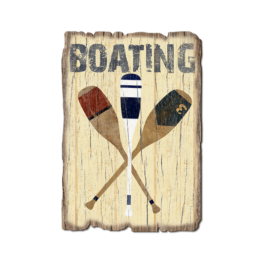 Greeting Card: Weathered Edge - Boating Paddles (Pack of 5)
