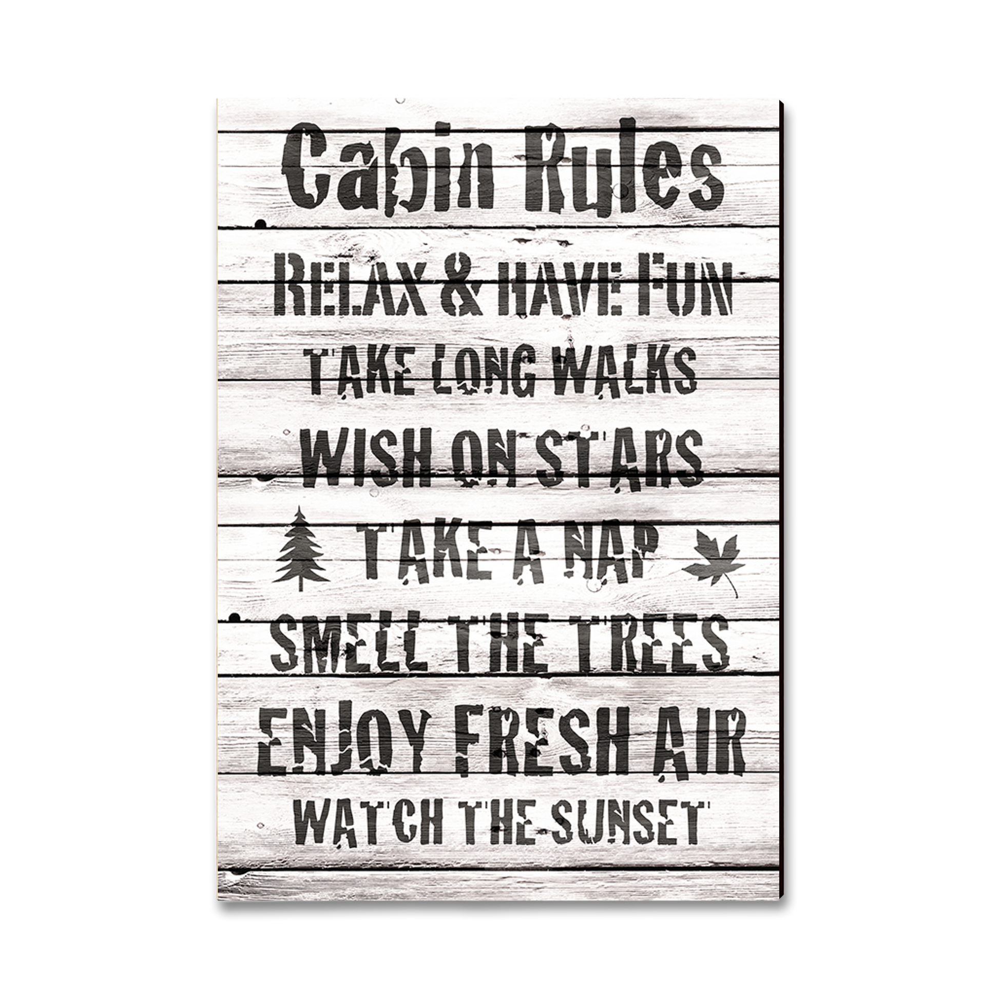 Postcard: Classic Edge - Cabin Rules