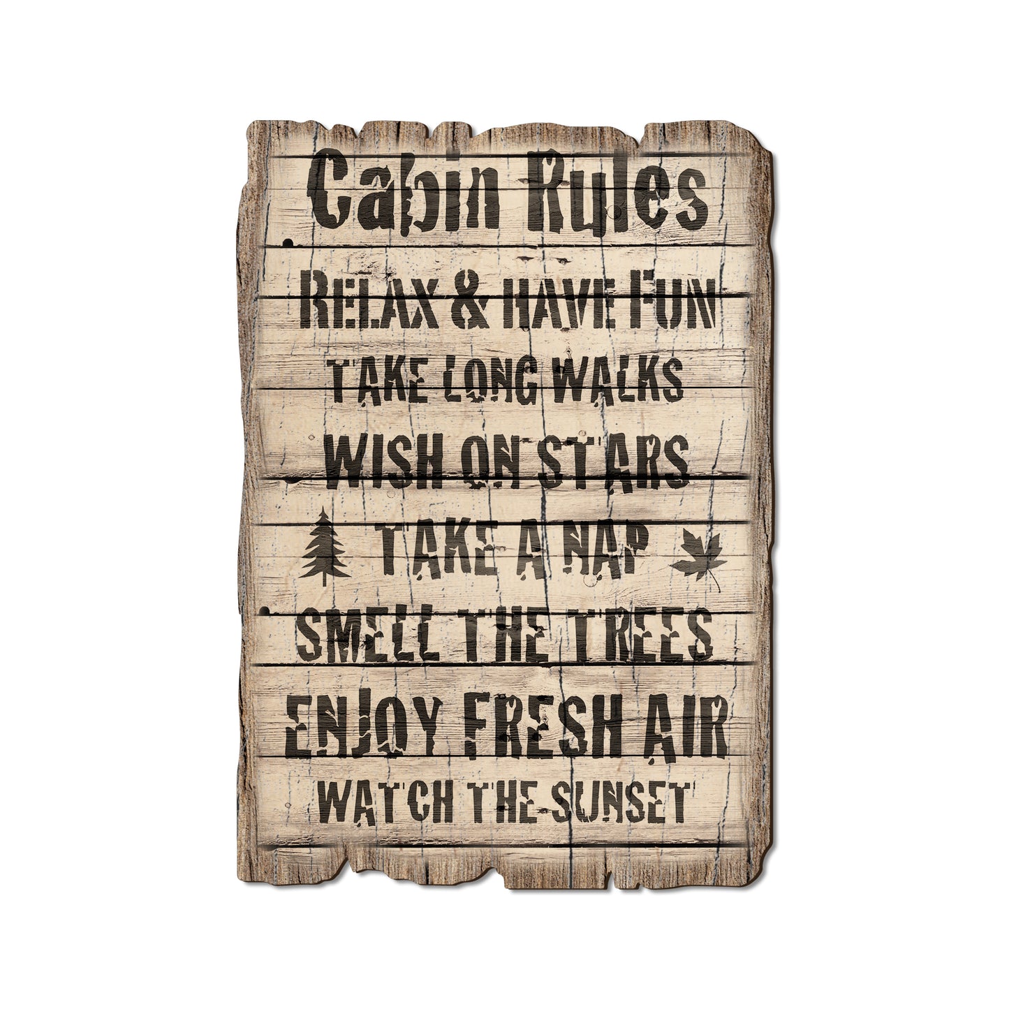 Cabin Rules - Rustic Edge Postcards & Magnets Rustic Edge Postcard (5pk // $2.80ea)