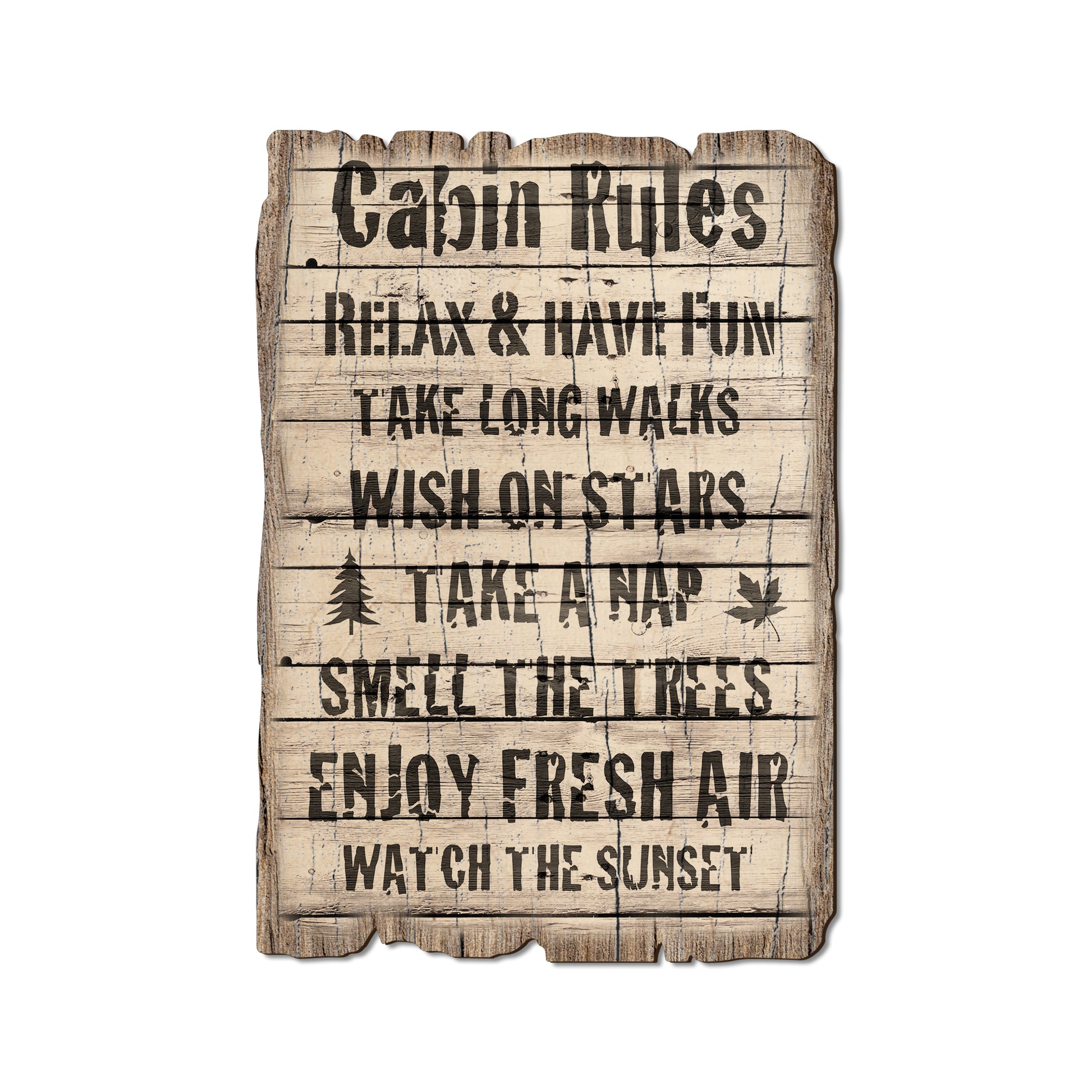 Cabin Rules - Rustic Edge Postcards & Magnets Rustic Edge Postcard (5pk // $2.80ea)