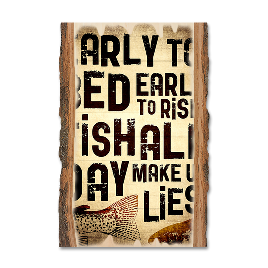 Greeting Card: Live Edge - Early To Bed