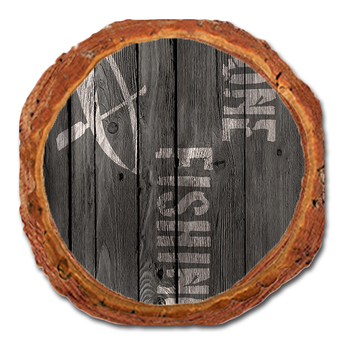 Coaster: Live Edge - Gone Fishing