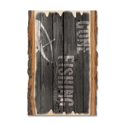 Greeting Card: Live Edge - Gone Fishing